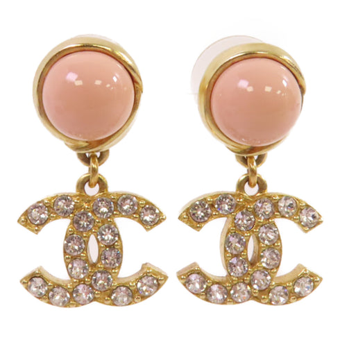 CHANEL CC GHW CC Earrings Metal PVC AB8915 Multi Color Gold Tone Color