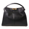 FENDI GHW Peekaboo Shoulder Bag Handbag 8BN304A5E8 Calfskin Leather Black