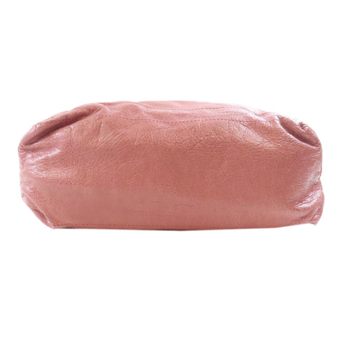 BALENCIAGA SHW Bucket Shoulder Bag Calfskin Leather Pink