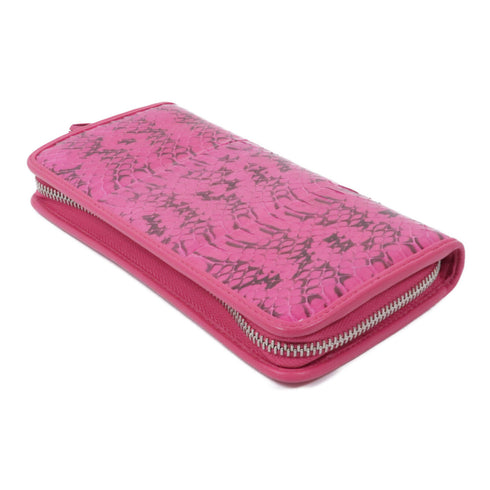 LOEWE SHW Zipped Long Wallet 061301 Calfskin Leather