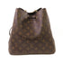 LOUIS VUITTON LV GHW NeoNoe MM Shoulder Bag M44020 Monogram Brown Black