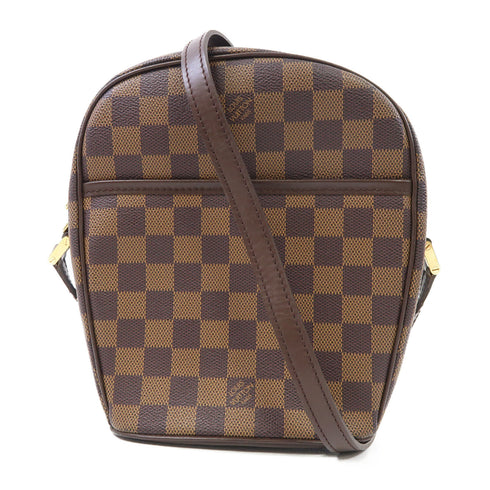 LOUIS VUITTON LV GHW Ipanema PM Shoulder Bag N51294 Damier Brown v1