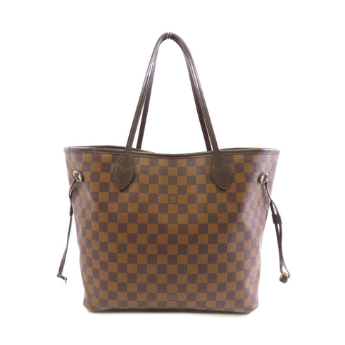 LOUIS VUITTON LV GHW Neverfull MM Tote Bag N51105 Damier Ebene Brown