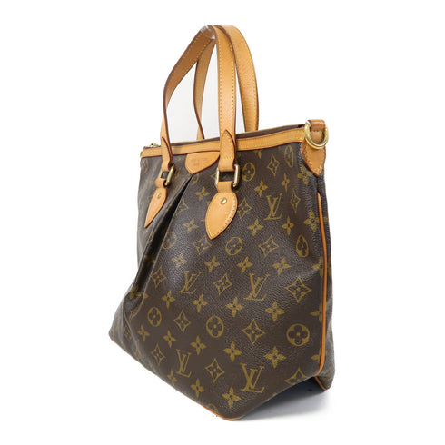 LOUIS VUITTON LV GHW Palermo PM 2 Way Shoulder Bag Handbag M40145 Monogram Brown v1