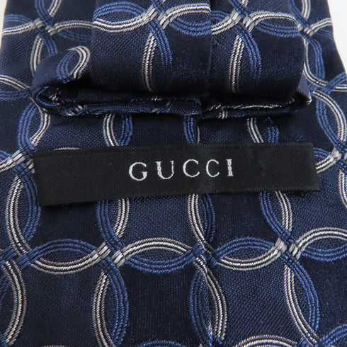 GUCCI GG Tie Silk Blue