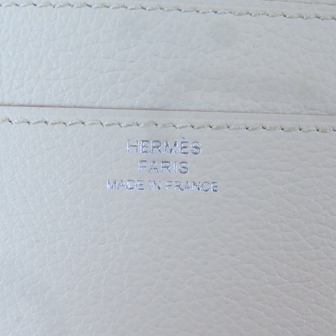 HERMES PHW R.M.S Toutenmain Wallet Evercolor Leather Beton/Grey