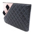 CHANEL Quilted CC GHW Clutch Bag Lambskin Leather Pink/Black