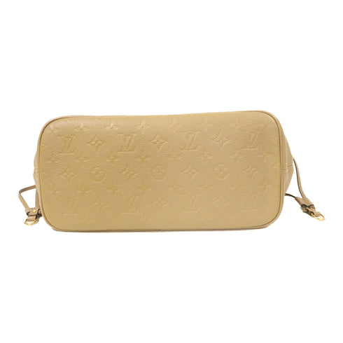 LOUIS VUITTON LV GHW Neverfull MM Shoulder Bag M45686 Monogram Empreinte Beige