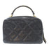 CHANEL Quilted CC GHW Carry Around Bowling 2 Way Bag A91906 Caviar Leather Black