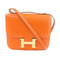 HERMES GHW Constance Mini Shoulder Bag Veau Epsom Leather Orange