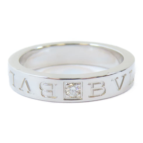 BVLGARI Bvlgari Bvlgari Logo Ring 18K White Gold Diamond US#6.75
