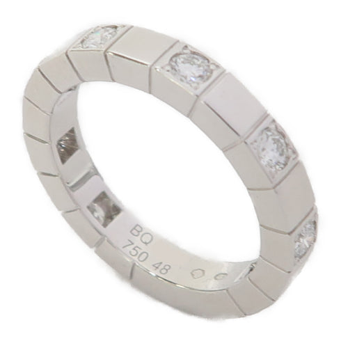 CARTIER Laniere Ring 18K White Gold Cartier#48 US#4.5