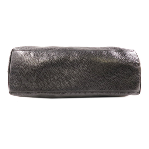 GUCCI GG GHW Shoulder Bag 308982 Calfskin Leather Black