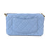 CHANEL Quilted CC GHW Chain Shoulder Bag AS2273 Caviar Leather Blue Beige