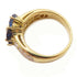 FINE JEWELRY 2.32ct Sapphire 0.64ct Diamond Ring 18K Yellow Gold US#5.75