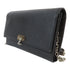 Agnes b. SHW Chain Shoulder Bag Calfskin Leather Black