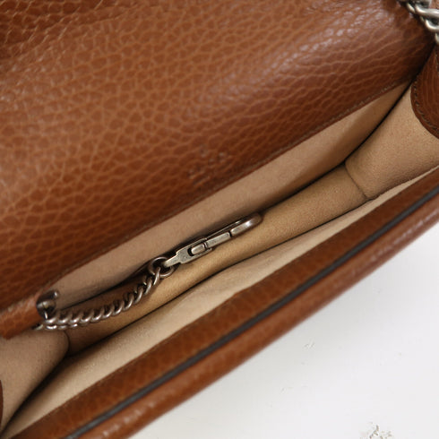 GUCCI GG SHW Dionysus Mini Chain Shoulder Bag Denim/Leather Blue/Brown