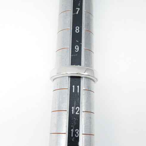 TIFFANY&CO Milgrain Band Ring PT950 Platinum JP#10 US#5.5