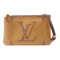 LOUIS VUITTON LV GHW Double Zip Pochette Shoulder Bag M69203 Monogram Brown