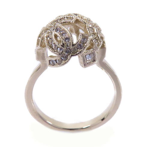 CHANEL CC Ring Accessories US#6 A17 Metal Gold