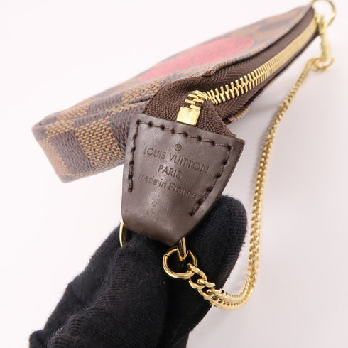 LOUIS VUITTON LV GHW Mini Pochette Accessoires Handbag N58011 Damier Brown