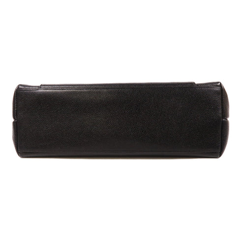 CHANEL CC GHW Chain Shoulder Tote Bag Calfskin Leather