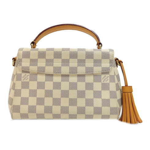LOUIS VUITTON LV GHW Croisette 2 Way Bag N41581 Damier Azur White