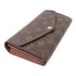 LOUIS VUITTON LV GHW Sarah Long Wallet M60531 Monogram Brown