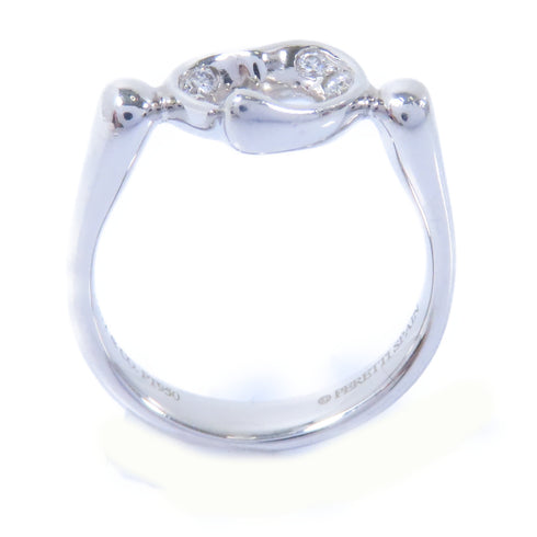 TIFFANY&CO Open Heart Ring PT950 Platinum US#4.25