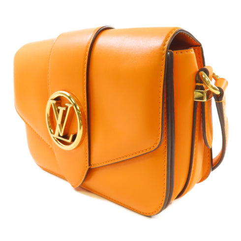 LOUIS VUITTON LV GHW Pont 9 Shoulder Bag Calfskin Leather M55946 Yellow