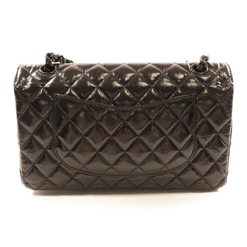 CHANEL CC BHW Classic Flap 25cm Chain Shoulder Bag A01112 Shiny Crumpled Calf