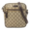 GUCCI GG GHW Shoulder Bag Crossbody Coated Canvas Brown