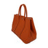 HERMES PHW Garden Party TPM Tote Bag Handbag Negonda Leather Stamp Q Feu/Orange