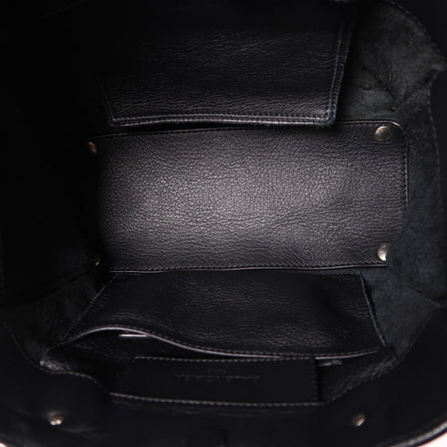 BALENCIAGA SHW Papier Mini 2 Way Bag 305572 Lambskin Leather Black