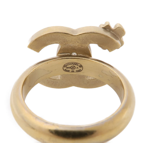 CHANEL CC Ring Metal US#5.25