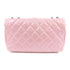 CHANEL Quilted CC SHW Chain Shoulder Bag Calfskin Leather Pink