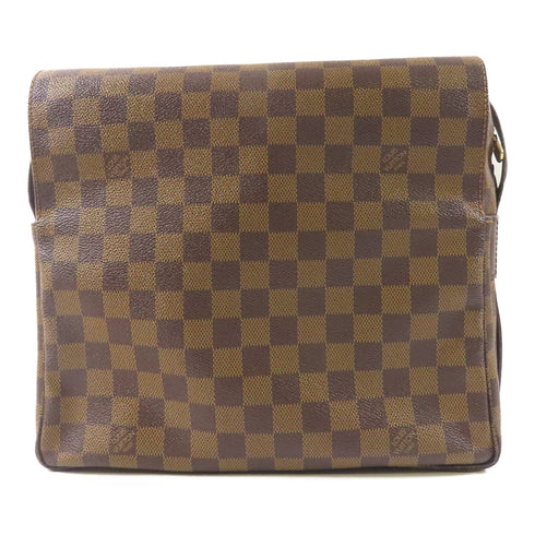 LOUIS VUITTON LV GHW Naviglio Shoulder Messenger Bag N45255 Damier Brown v3