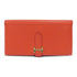 HERMES GHW Bearn W Snap Long Wallet Veau Epsom Leather Rose Jaipur Red