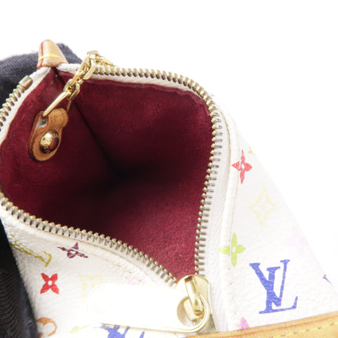 LOUIS VUITTON LV GHW Coin Case Purse M58020 Monogram Multicolore White