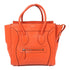 CELINE Micro Luggage Hand Bag Calfskin Leather Red