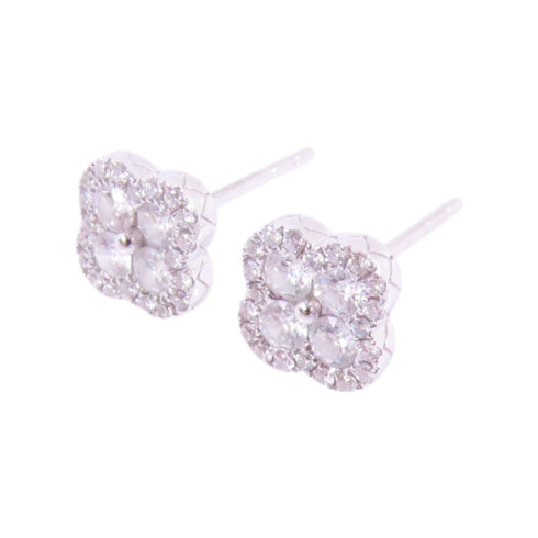 JEWELRY Diamond Earrings 18K White Gold v6