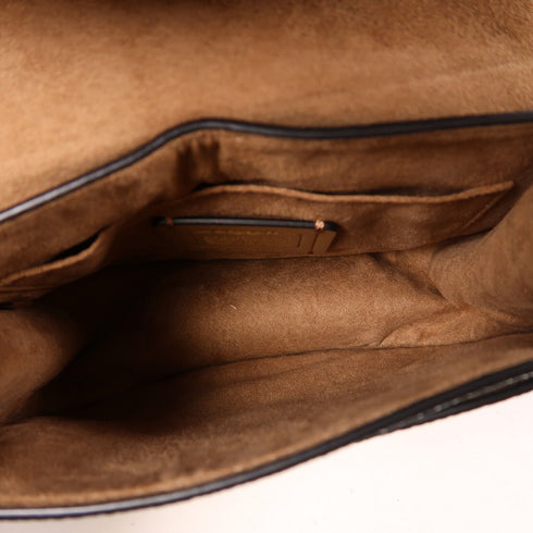 COACH SHW Shoulder Bag Calfskin Leather Blue/Beige/White