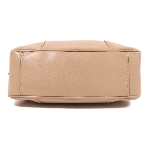 Miu Miu GHW Shoulder Bag Calfskin Leather Nude