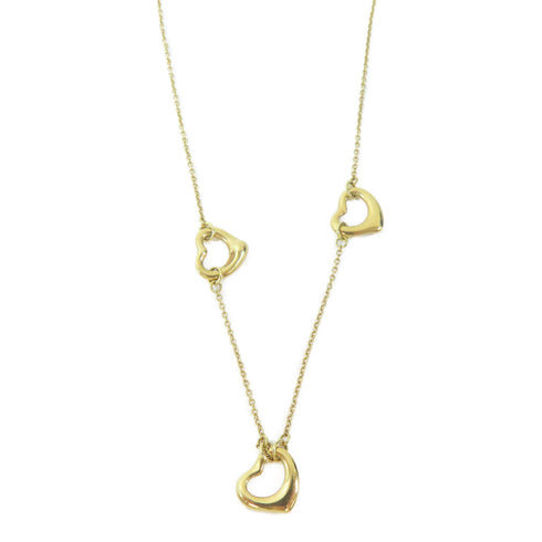 TIFFANY&CO Open Heart Necklace 18K Yellow Gold