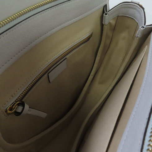 Chloe GHW 2 Way Shoulder Bag Handbag Calfskin Leather Grey/Blue/Red