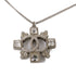 CHANEL CC Necklace Metal Silver