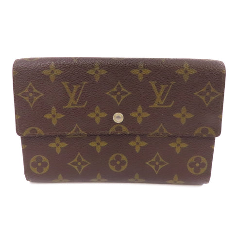 LOUIS VUITTON LV GHW Pochette Passport Long Wallet M60135 Monogram Brown