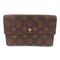 LOUIS VUITTON LV GHW Pochette Passport Long Wallet M60135 Monogram Brown
