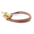 HERMES Glenan Choker Calfskin Leather Brown