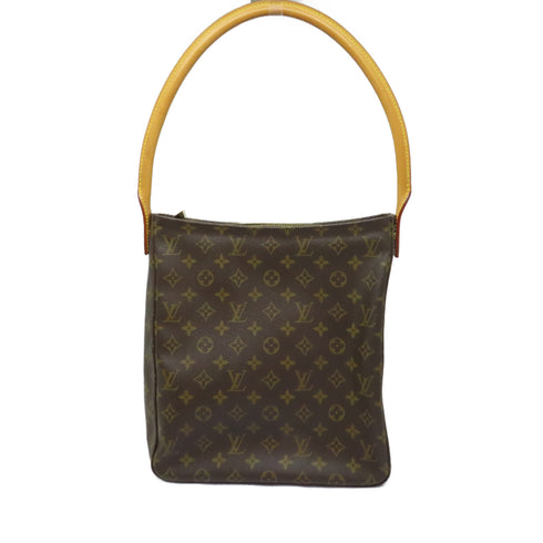 LOUIS VUITTON LV GHW Looping GM Shoulder Bag M51145 Monogram Brown